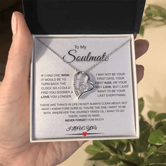 'To my Beautiful Soulmate' Love Necklace