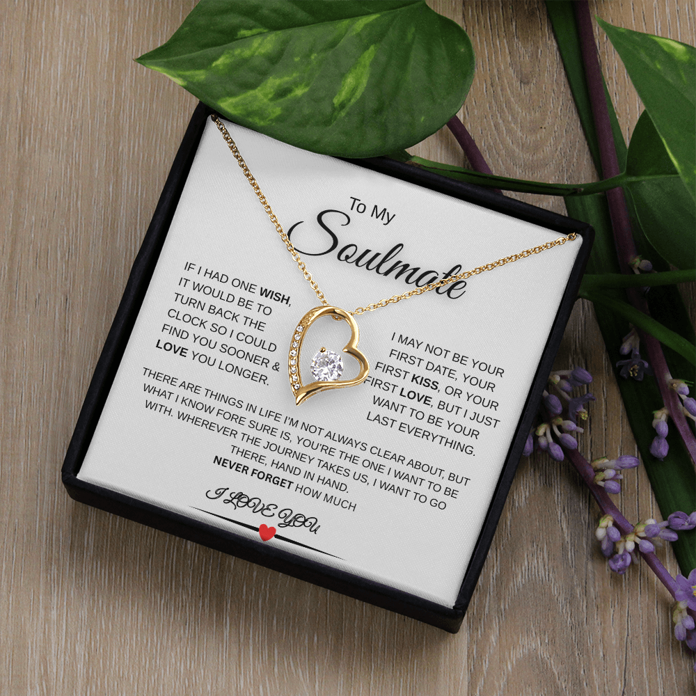 'To my Beautiful Soulmate' Love Necklace