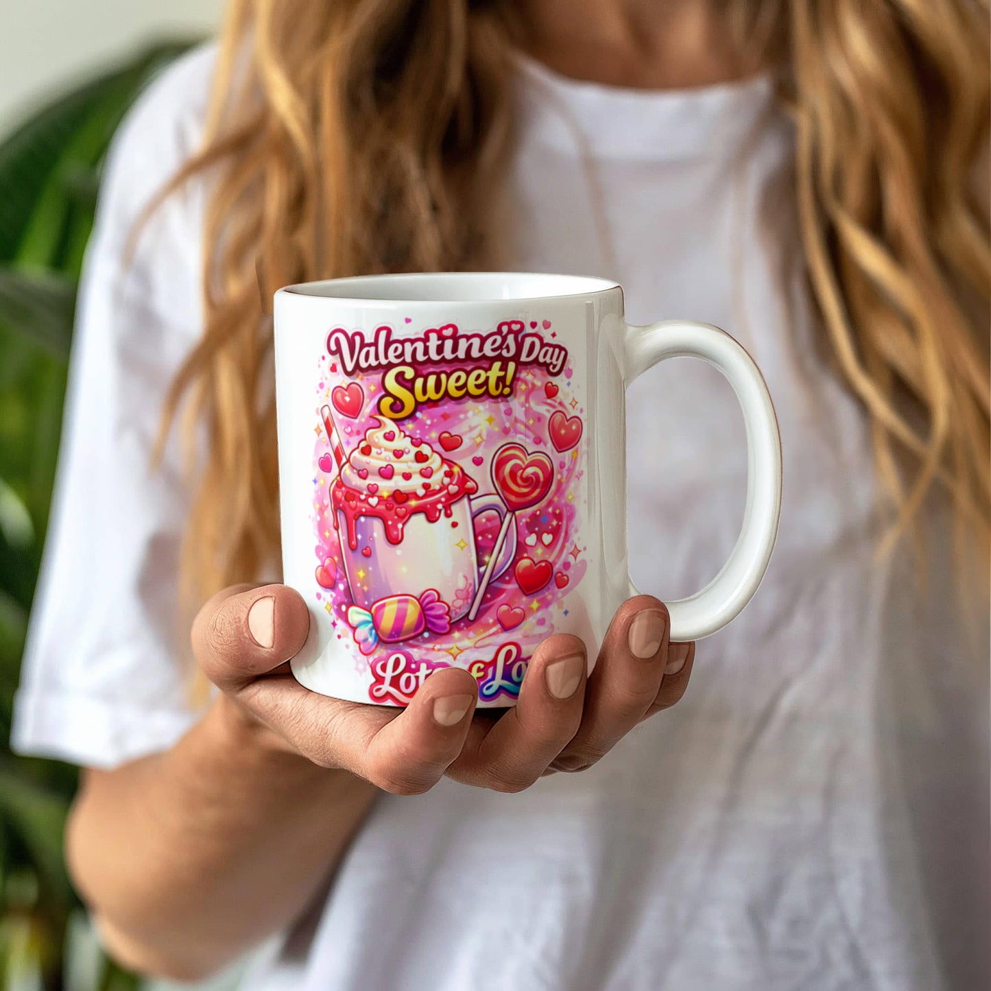Valentine's Day Sweet Mug – Cute Candy & Coffee Love Mug | Lots of Love Gift